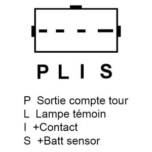 Alternateur compatible pour REMY (DELCO) 10463041 - Schema