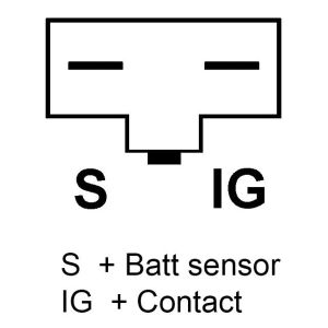 Alternateur compatible pour WAI 1230000DR1 - Schéma