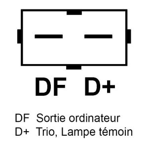 Alternateur compatible pour VALEO 437656 - Schéma