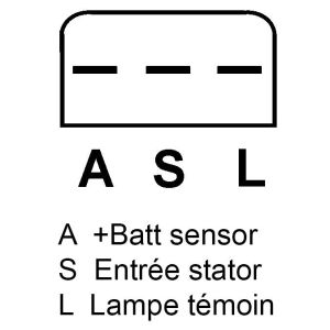 Alternateur compatible pour AUTOSTARTER POLAND A9346S - Connecteur