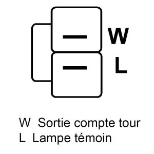 Alternateur compatible pour ERA S.P.A ITALIA 210131A - Schéma