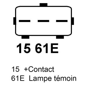Alternateur compatible pour DANSK RENOVERINGSINDUSTRI 2141371152 - Schéma