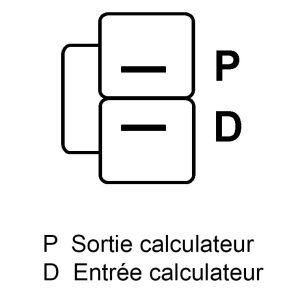 Alternateur compatible pour LESTER 11008 - Connecteur