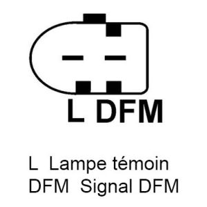 Alternateur compatible pour VOLKSWAGEN 074903025K - Schéma