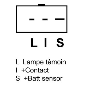 Alternateur compatible pour HERTH & BUSS J5110907 - Schéma