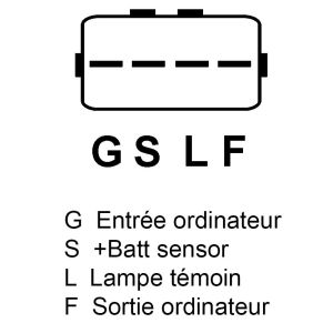 Alternateur compatible pour ELSTOCK 286685 - Connecteur