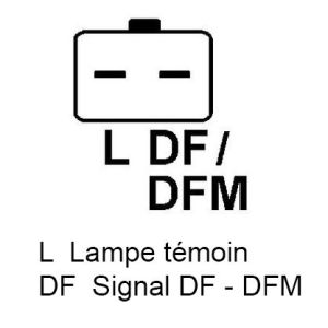 Alternateur compatible pour BOSCH 1986A00591 - Schéma