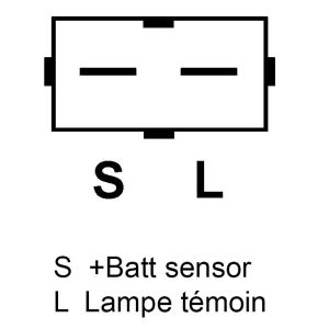 Alternateur compatible pour UNIPOINT ALT2236 - Connecteur