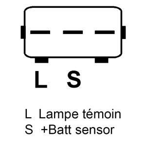 Alternateur compatible pour HELLA TIMEFIT 8EL012428481 - Connecteur