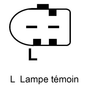 Alternateur compatible pour DELCO REMY EU DRB1960 - Schéma