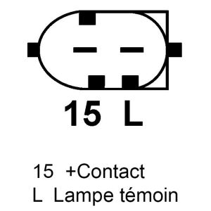 Alternateur compatible pour FARCOM 111272 - Schéma
