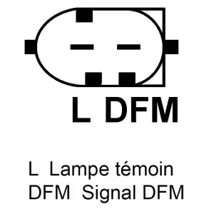 Alternateur compatible pour WAI 22952R - Schéma