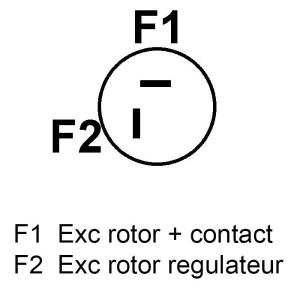 Alternateur compatible pour CHRYSLER 38522255F - Connecteur