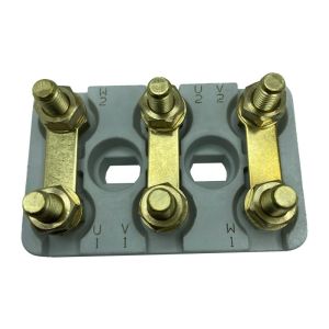 Plaque à bornes 70x45 mm  avec trous oblong - Plaque à bornes 70x45 mm avec trous oblong