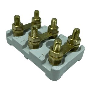 Plaque à bornes 70x45 mm  avec trous oblong