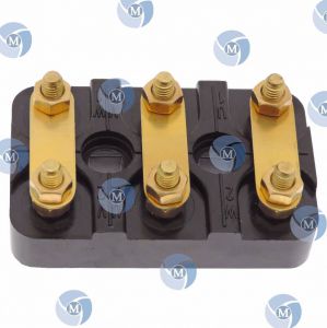 Plaque à bornes 125x80 mm avec trous oblong