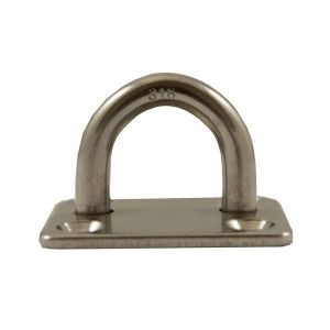 Pontet sur platine carré Ø 6mm (Inox) - Pontet sur platine d'une largeur de boucle de 20 mm