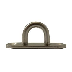 Pontet sur platine ovale Ø 8mm (Inox) - Pontet sur platine d'une largeur de boucle de 20 mm