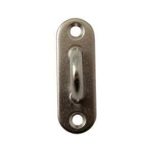 Pontet sur platine ovale Ø 8mm (Inox) - Pontet sur platine d'une largeur de boucle de 20 mm