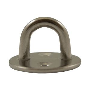 Pontet sur platine ronde Ø 6mm (Inox) - Pontet sur platine d'une largeur de boucle de 17 mm