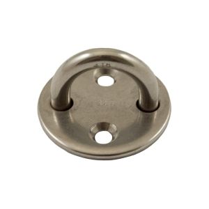 Pontet sur platine ronde Ø 8mm (Inox) - Pontet sur platine d'une largeur de boucle de 20 mm