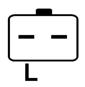 Régulateur compatible pour alternateur VALEO 2541952B - Connecteur PL 55