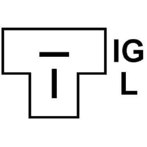 Régulateur compatible pour alternateur DENSO 1002117900 - Connecteur régulateur PL10