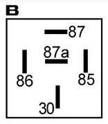 Mini relais 24V deux contacts compatible pour DURITE - HCUK 072842