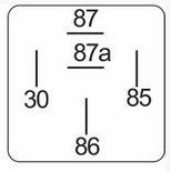 Mini relais 24V deux contacts compatible pour DURITE - HCUK 072874