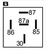 Mini relais 24V deux contacts compatible pour MAHLE RLP5224D