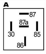 Mini relais 24V deux contacts compatible pour IVECO 1164018
