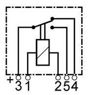 Mini relais 24V deux contacts compatible pour WEHRLE 29401000 - Relais deux contacts 24V Wehrle 29401000