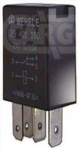 Mini relais 24V deux contacts compatible pour WEHRLE 29401000 - Relais deux contacts 24V Wehrle 29401000