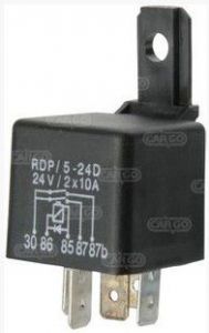 Mini relais 24V avec diode Mahle - Relais double contact avec diode 24V CAO160939