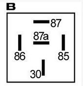 Mini relais inverseur 12V
