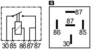 Mini relais 12V Wehrle