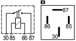 Mini relais 12V Wehrle