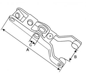 Fourchette compatible pour démarreur ISKRA AZE2169 - vue 2