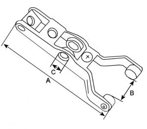 Fourchette compatible pour démarreur MITSUBISHI M8T60773 - vue 2
