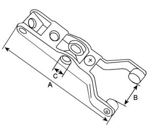 Fourchette compatible pour démarreur MITSUBISHI MD189996 - vue 2