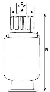 Lanceur compatible pour démarreur ZEN 0776 - vue 2