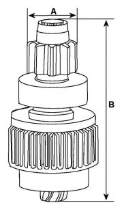Lanceur compatible pour démarreur BOSCH BLUE F042030213 - vue 2