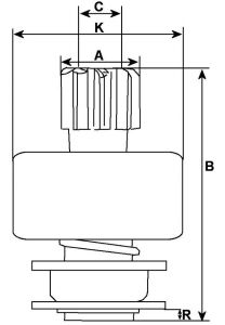 Lanceur compatible pour démarreur AUTOSTARTER POLAND SD3017 - vue 2