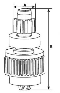 Lanceur compatible pour démarreur PRESTOLITE 59248 - vue 2