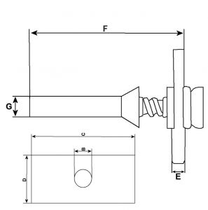 Contact mobile compatible pour démarreur MITSUBISHI M002T25481 - vue 2