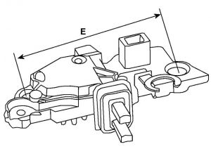 Pont de diode compatible pour alternateur KAWASAKI 210662056 - vue 2