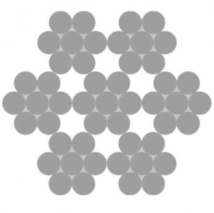 Rouleau 50m de câble aviation 7x7 galvanisé à chaud Ø 2mm (Acier) - Côtes et dimensions