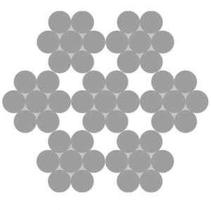 Rouleau 15m de câble aviation 7x7 Ø 2mm (Inox) - Côtes et dimensions