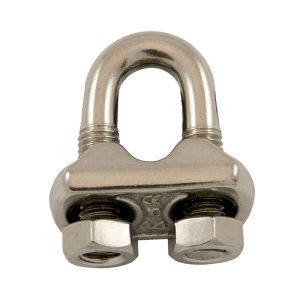 Serre-câble à étrier Ø 3-4mm (Inox) - Serre-câble à étrier de diamètre de câble de 3 à 4mm