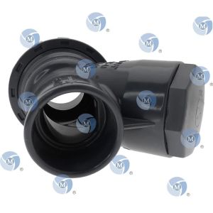 Clapet anti-retour à boule en PVC de 50 mm de diamètre - Clapet à boule vue de coupe